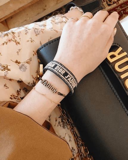 christian dior black bracelet|christian dior bracelet woven price.